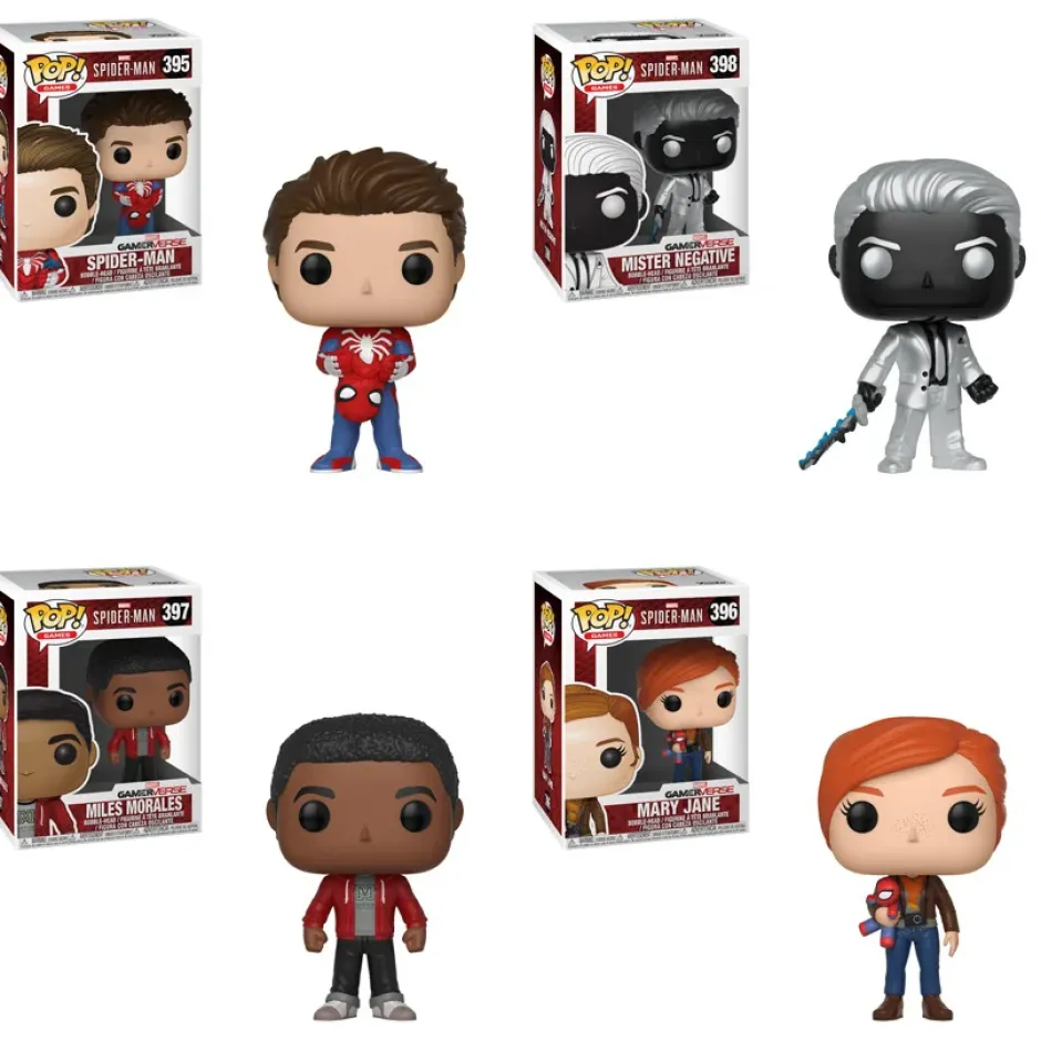 Soft Vinyl Figures>Pop! Games: Spider-Man - Complete Set
