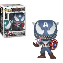 Soft Vinyl Figures>Pop! Marvel Venom Series - Captain America