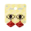 Jewelry & Hair Accessories>Popuphilia! Eyes + Lips Pierced Earrings