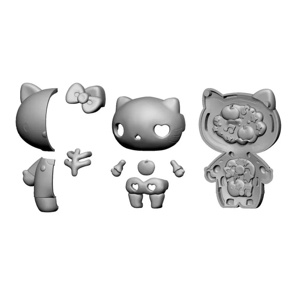Collectable Toys>Puzzle Mascot Kaitai Fantasy Hello Kitty & My Melody Assortment Set