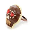 Q-pot. Parlor Chocolat Skull Ring Outlet