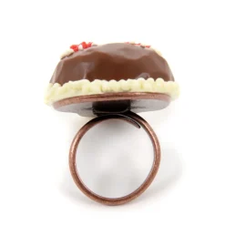Q-pot. Parlor Chocolat Skull Ring Outlet