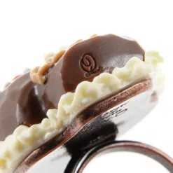 Q-pot. Parlor Chocolat Skull Ring Outlet