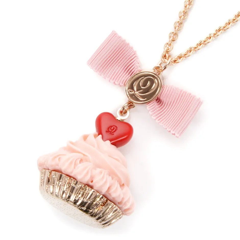 Jewelry & Hair Accessories>Q-pot. Parlor Heart Chocolate Cupcake Necklace