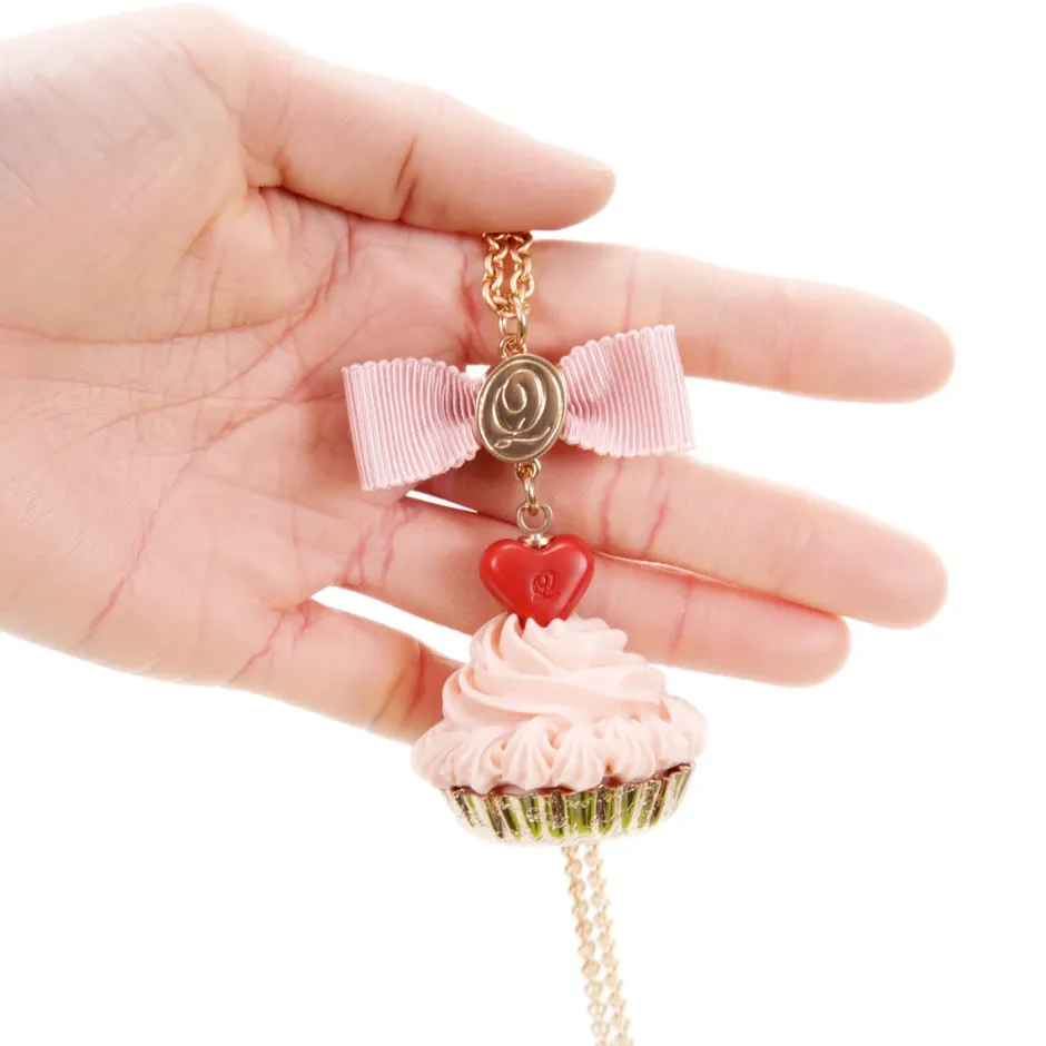 Jewelry & Hair Accessories>Q-pot. Parlor Heart Chocolate Cupcake Necklace