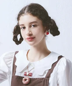Q-pot. Parlor Love Heart Whipped Cream Earring Outlet