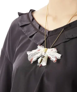 Q-pot. Petit Ghost Sheets Necklace / White Veil Charm / Q Hatchet Charm Set Discount