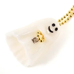 Q-pot. Petit Ghost Sheets Necklace / White Veil Charm / Q Hatchet Charm Set Discount