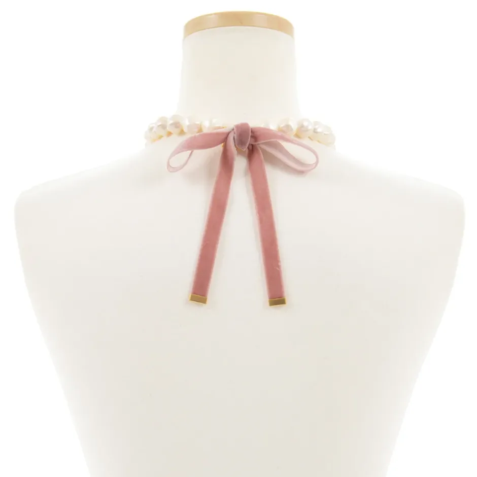 Q-pot. The Skull Fell in Love Pearl Necklace Online