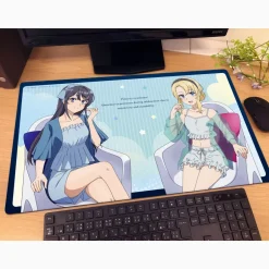 Rascal Does Not Dream of a Knapsack Kid Rubber Mat Mai Sakurajima & Nodoka Toyohama: Loungewear Ver. Clearance