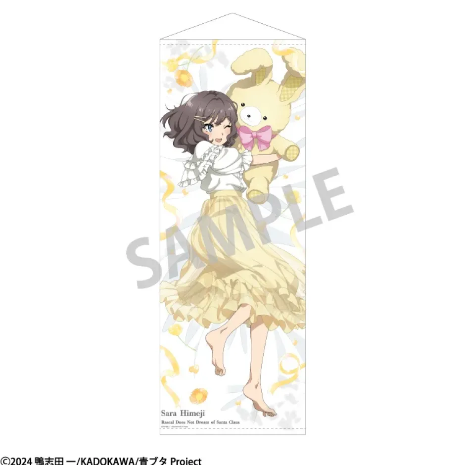 Rascal Does Not Dream of Santa Claus Life-Size Tapestry Sara Himeji: Rabbit Plushie Hug Ver. New