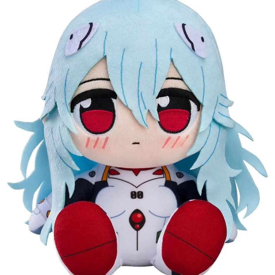 Rebuild of Evangelion Kuripan Plushie Rei Ayanami: Long (Long Hair: White Plugsuit) / Asuka Shikinami Langley (Jersey & Casquette Cap) / Kaworu Nagisa: School Uniform Ver. Best