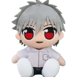 Rebuild of Evangelion Kuripan Plushie Rei Ayanami: Long (Long Hair: White Plugsuit) / Asuka Shikinami Langley (Jersey & Casquette Cap) / Kaworu Nagisa: School Uniform Ver. Best