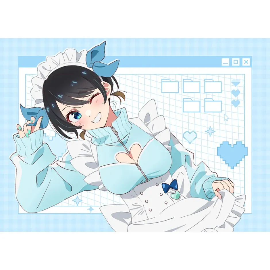 Cushions>Rent-A-Girlfriend Pillow Cover Ruka Sarashina: Jersey Maid Ver.