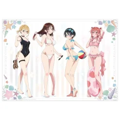 Rent-A-Girlfriend Swimsuit and Girlfriend A3-Size Clear Poster Collection Best