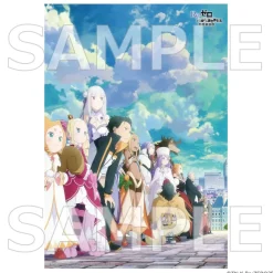 Re:Zero -Starting Life in Another World- Half A3-Sized Clear Poster Theatrical Malice Ver. Clearance