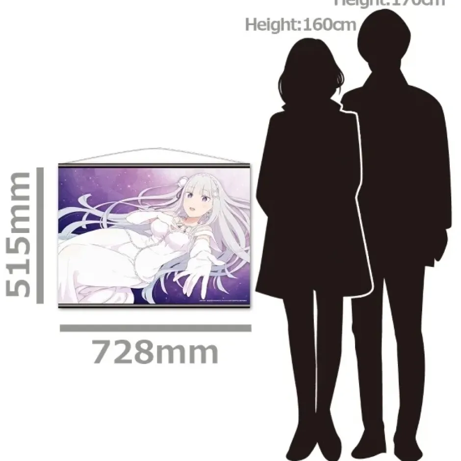 Tapestries>Re:Zero -Starting Life in Another World- B2 Tapestry Emilia: Wedding Dress Ver.