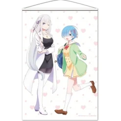 Tapestries>Re:Zero -Starting Life in Another World- B2 Tapestry Emilia & Rem Ver. 2