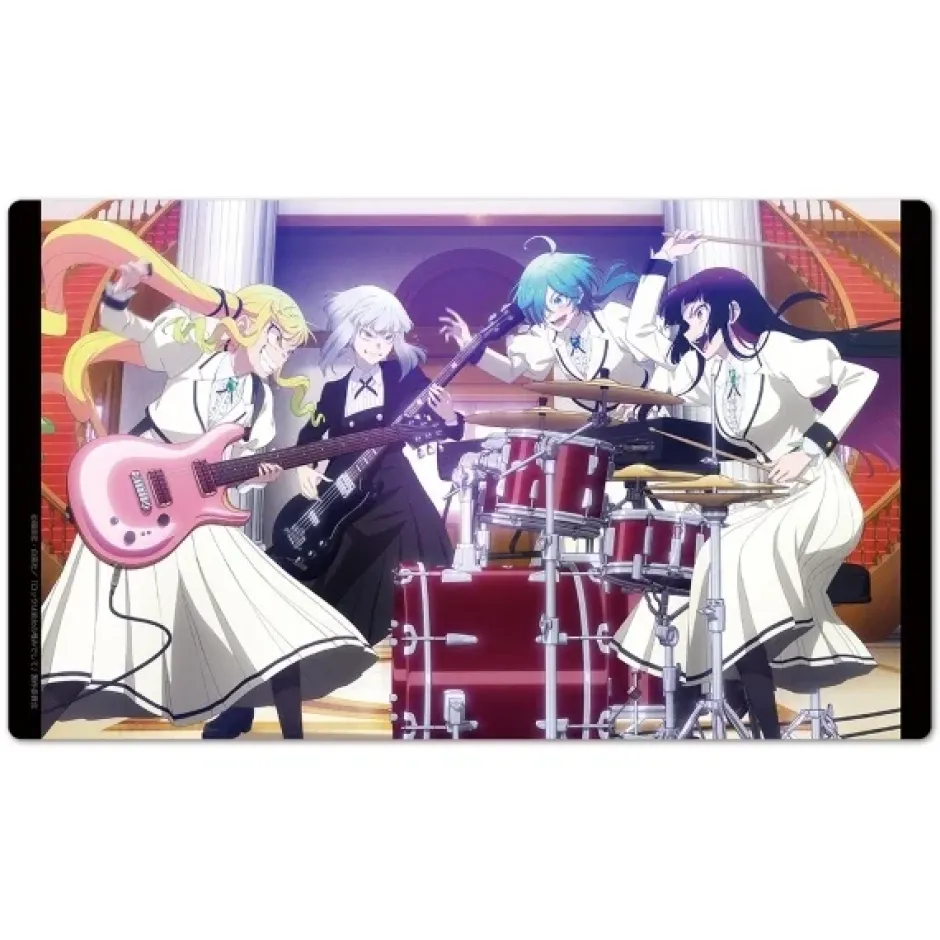 Rock is a Lady's Modesty Character Rubber Mat Lilisa & Otoha & Tina & Tamaki Best