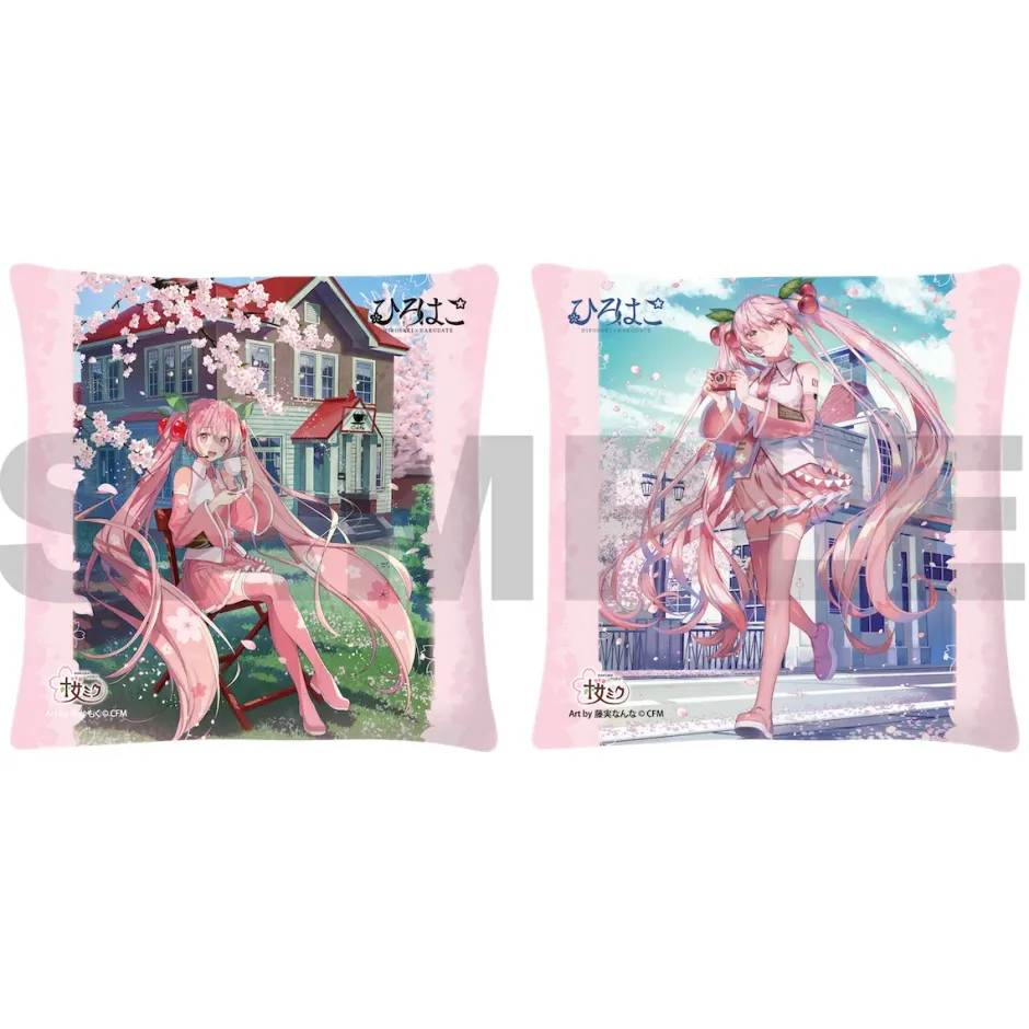 Cushions>Sakura Miku x Hirohako Hirosaki Square Cushion