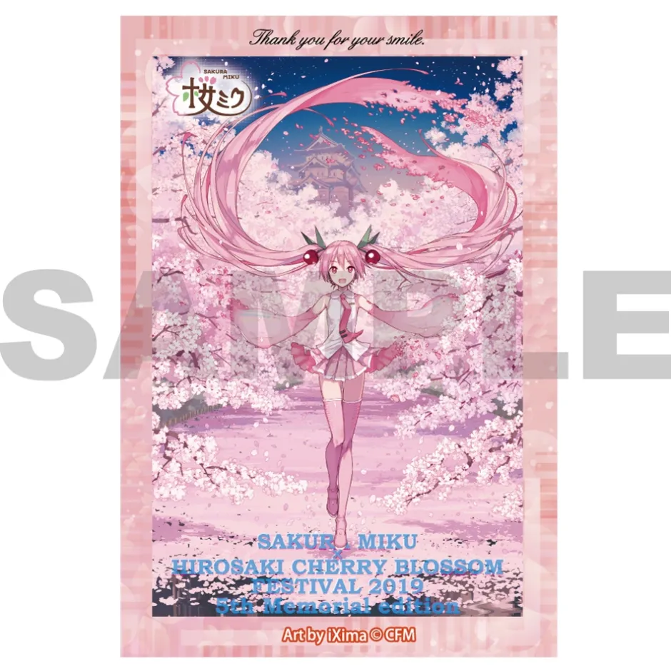 Stickers>Sakura Miku x Hirosaki Sakura Festival 5th Memorial 4-Piece Sticker Set for Smartphones – Hakodate 2019-2022 Ver.