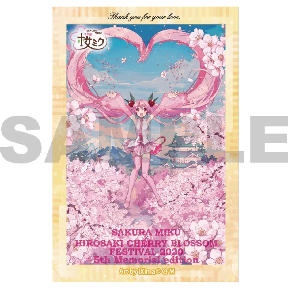 Stickers>Sakura Miku x Hirosaki Sakura Festival 5th Memorial 4-Piece Sticker Set for Smartphones – Hakodate 2019-2022 Ver.