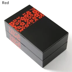 Bento Containers>Sakurako Square 2-Tier Bento Box