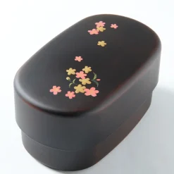 Sakura Komachi Maki-e Printed 2-Tier Bento Box Best