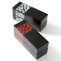 Sakurako Slim Square 2-Tier Bento Box New