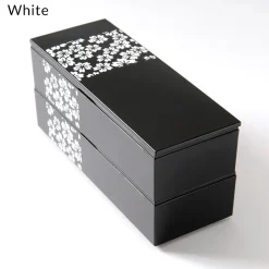 Sakurako Slim Square 2-Tier Bento Box New