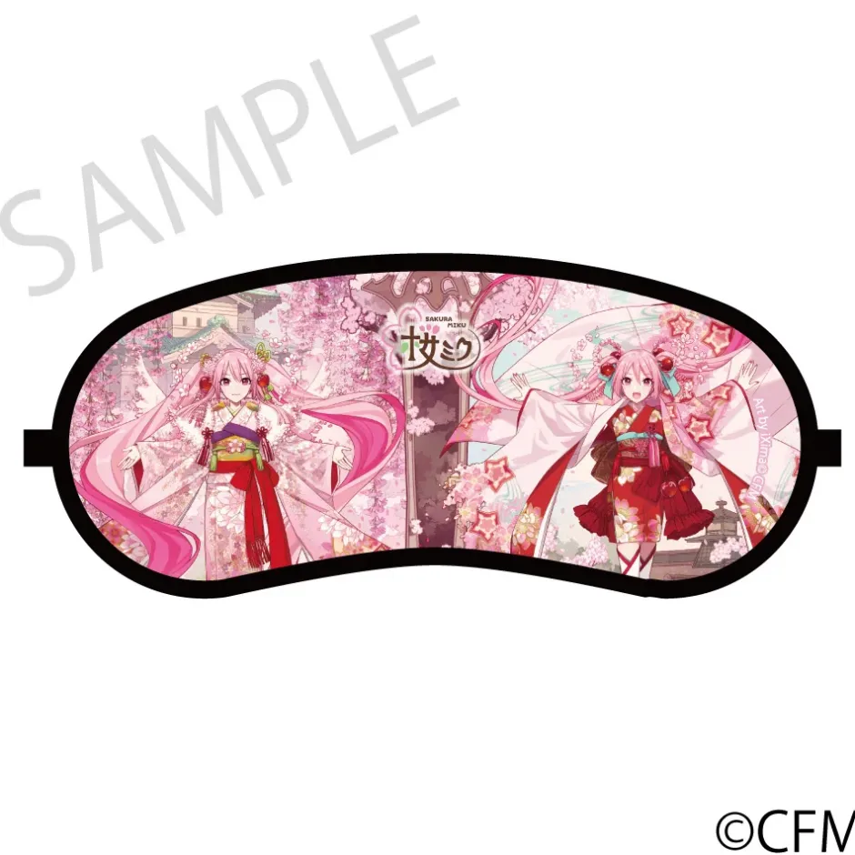 Roomwear & Sleepwear>Sakura Miku x Hirohako 2024 Eye Mask Hirohako Art by iXima