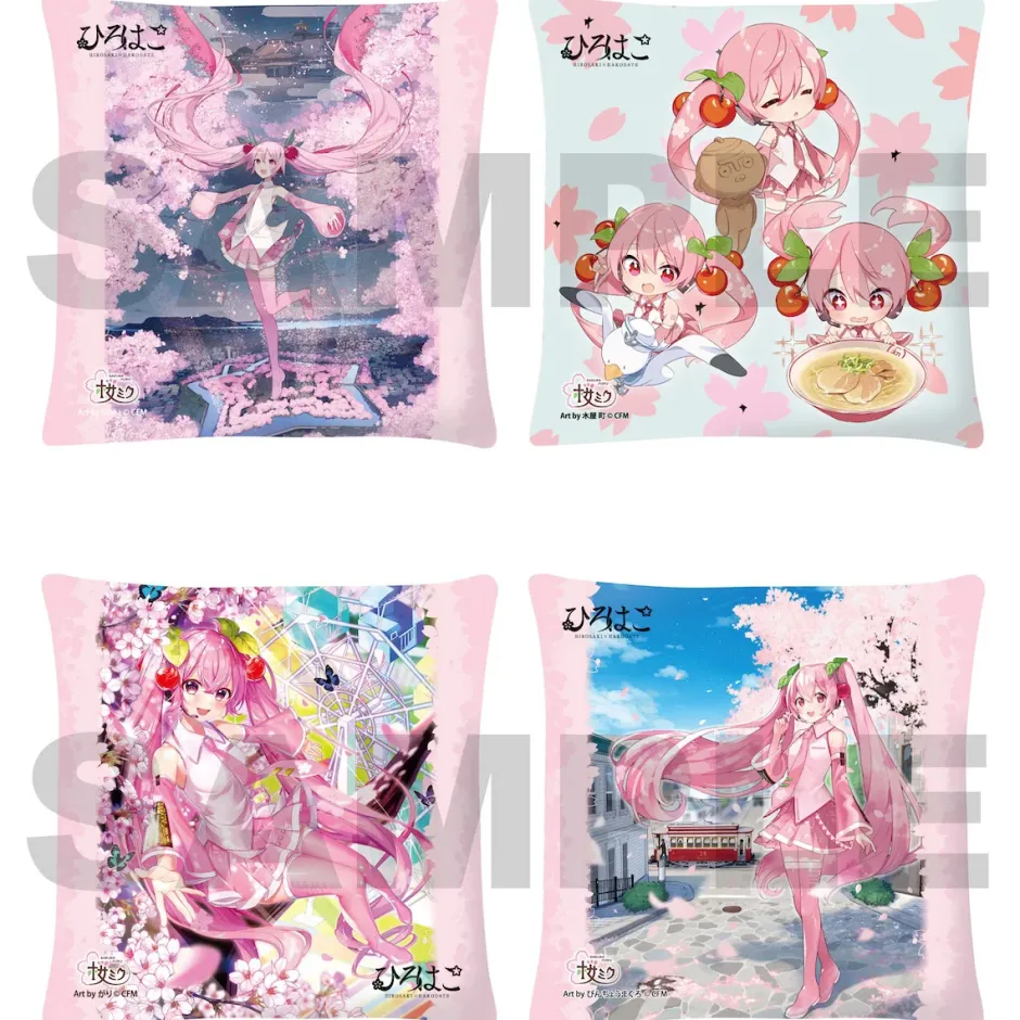 Sakura Miku x Hirohako Hakodate Square Cushion Sale