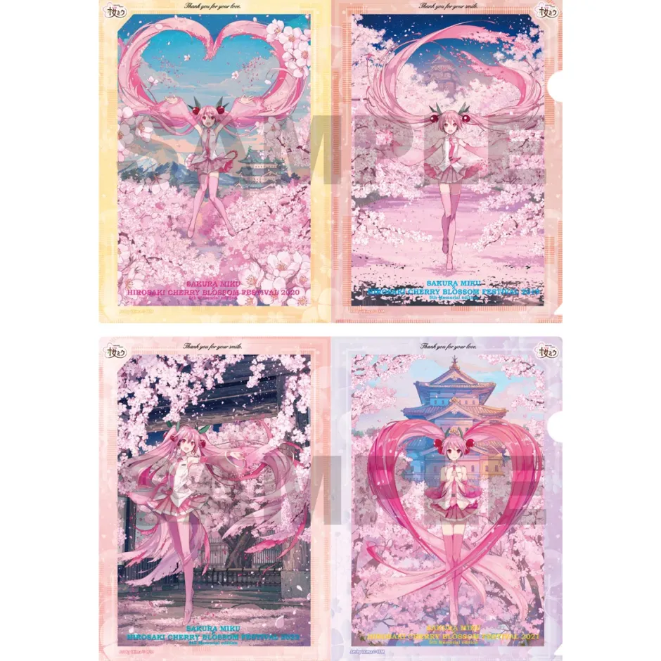 Sakura Miku x Hirosaki Sakura Festival 5th Memorial Clear File Folder Online