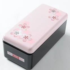Sakura Pink Maki-e Printed Bento Box New