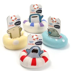 Roomwear & Sleepwear>Same-Z Swim Ring Shark Socks