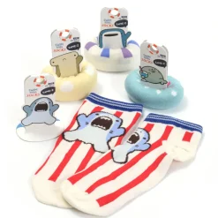 Roomwear & Sleepwear>Same-Z Swim Ring Shark Socks