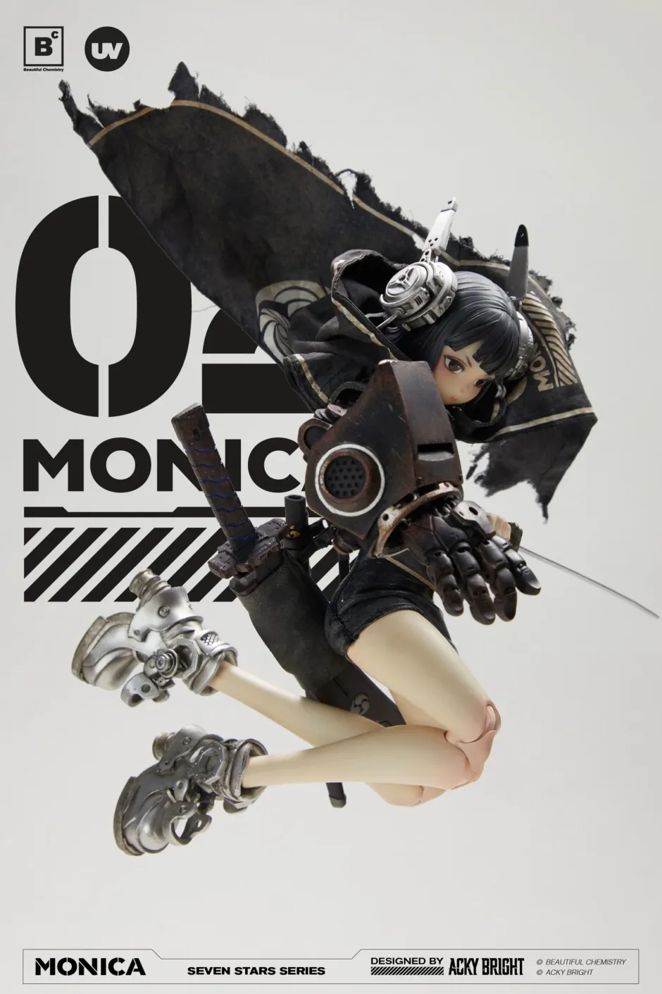 Seven Stars Series No. 2 Monica 1/6 Scale Action Figure Hot