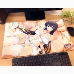 Shinobi Master Senran Kagura: New Link Rubber Mat Ikaruga (Nyuuseki Festival)+ Outlet