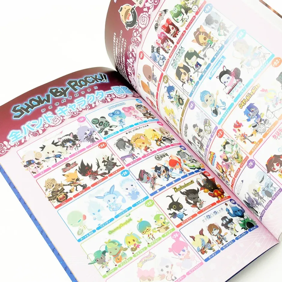 Anime & Manga Magazines>Show By Rock!! Pia Mook w/ Bonus Poster, Cards & Bromide