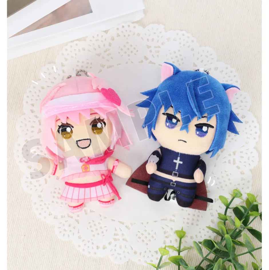 Shugo Chara! Chokonto! Plushie Mascot Amulet Heart & Black Lynx Set Best