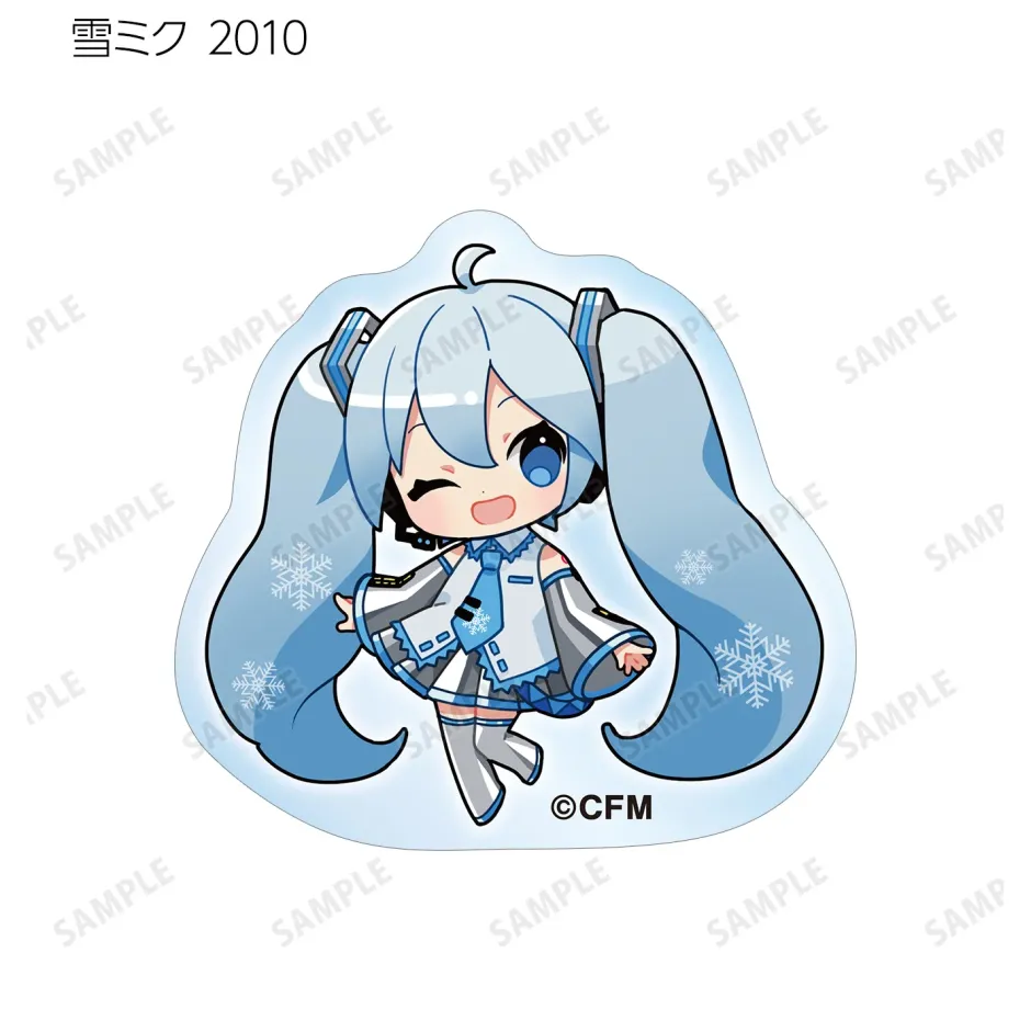 Stickers>Snow Miku 2024 Art by Binchou Maguro Trading Acrylic Sticker Box Set