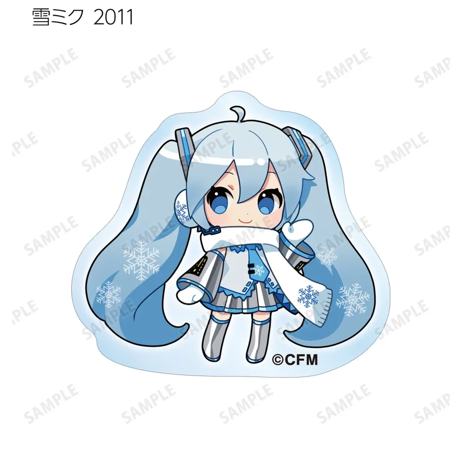 Stickers>Snow Miku 2024 Art by Binchou Maguro Trading Acrylic Sticker Box Set