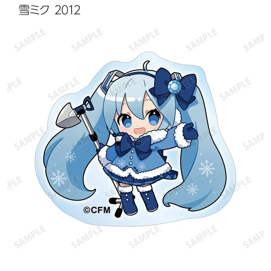 Stickers>Snow Miku 2024 Art by Binchou Maguro Trading Acrylic Sticker Box Set