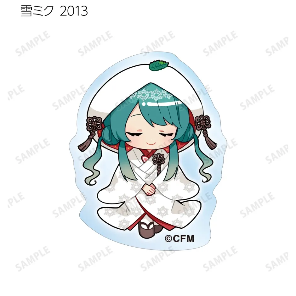 Stickers>Snow Miku 2024 Art by Binchou Maguro Trading Acrylic Sticker Box Set