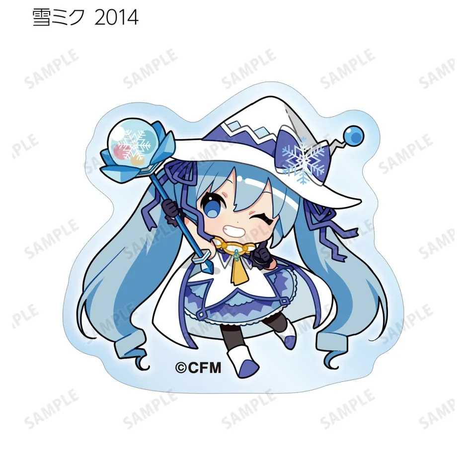 Stickers>Snow Miku 2024 Art by Binchou Maguro Trading Acrylic Sticker Box Set