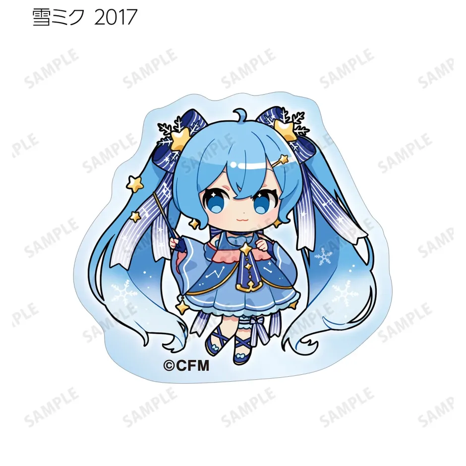 Stickers>Snow Miku 2024 Art by Binchou Maguro Trading Acrylic Sticker Box Set