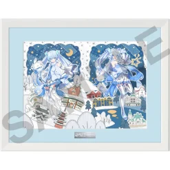 Fine Art>Snow Miku x Hirohako Chara-fine Graph - Art by Kiya Machi