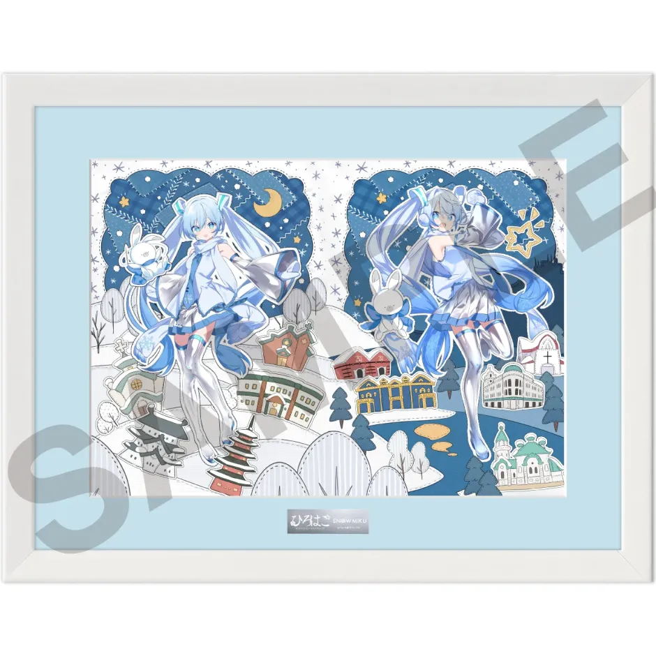 Fine Art>Snow Miku x Hirohako Chara-fine Graph - Art by Kiya Machi