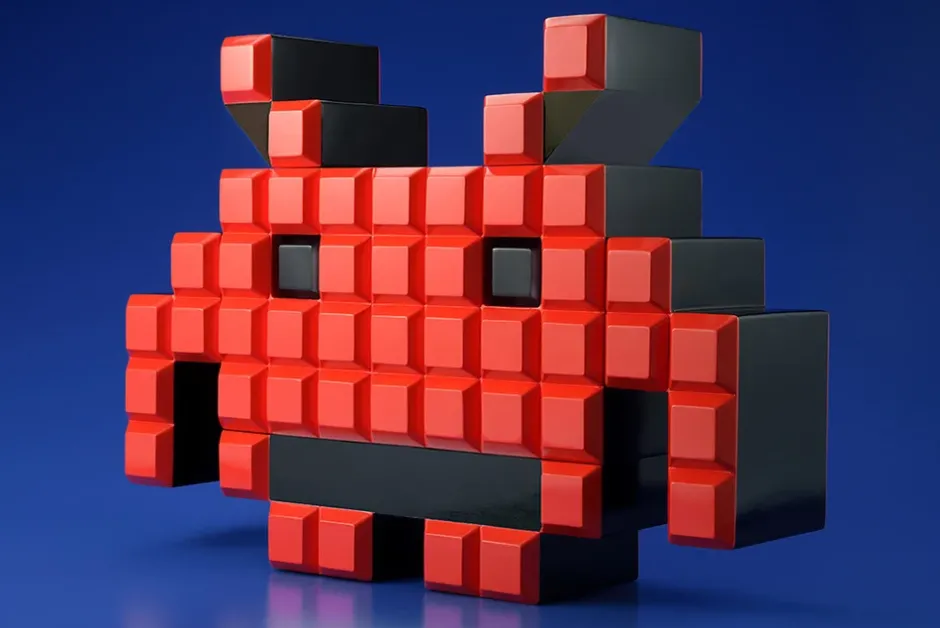 SoftB Space Invaders Crab Non-Scale Figure Sale