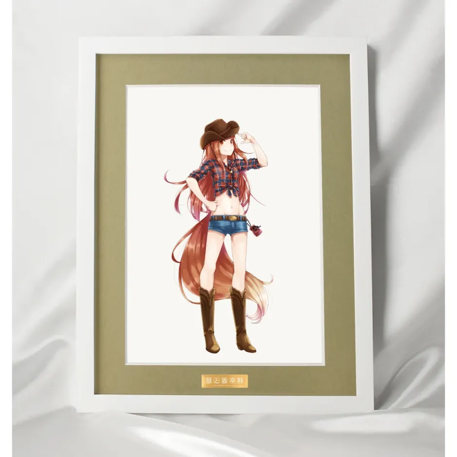 Fine Art>Spice and Wolf Jyuu Ayakura Illustration Holo Western Girl Ver. Chara Fine Graph